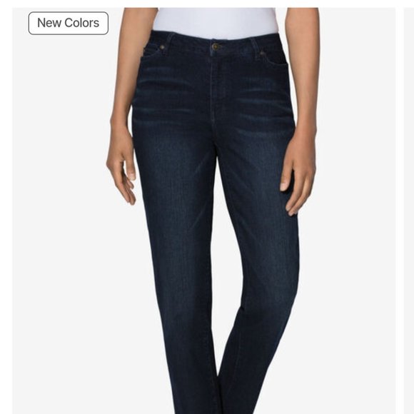 NEW Straight-Leg Jean with Invisible Stretch by Denim 24/7 - Picture 1 of 4